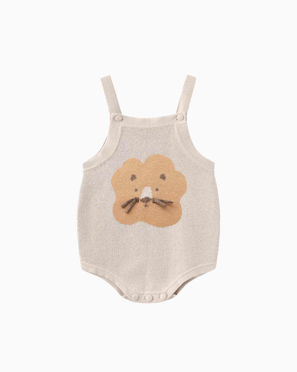 Lion Knitted Baby Romper