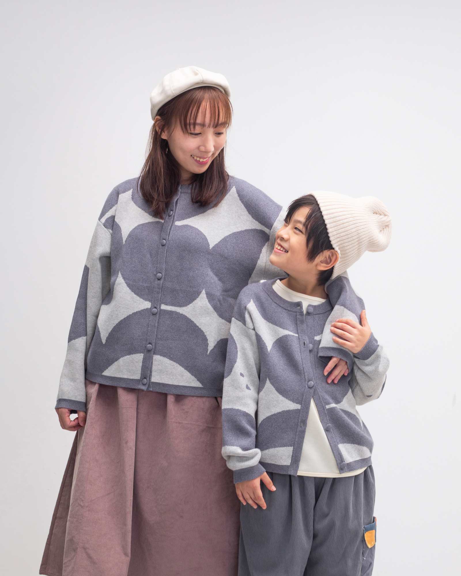 Moon Phase Knitted Cardigan (Kids & Adults)