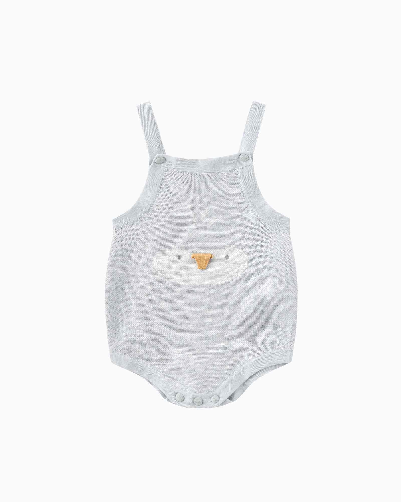 Penguin Knitted Baby Romper