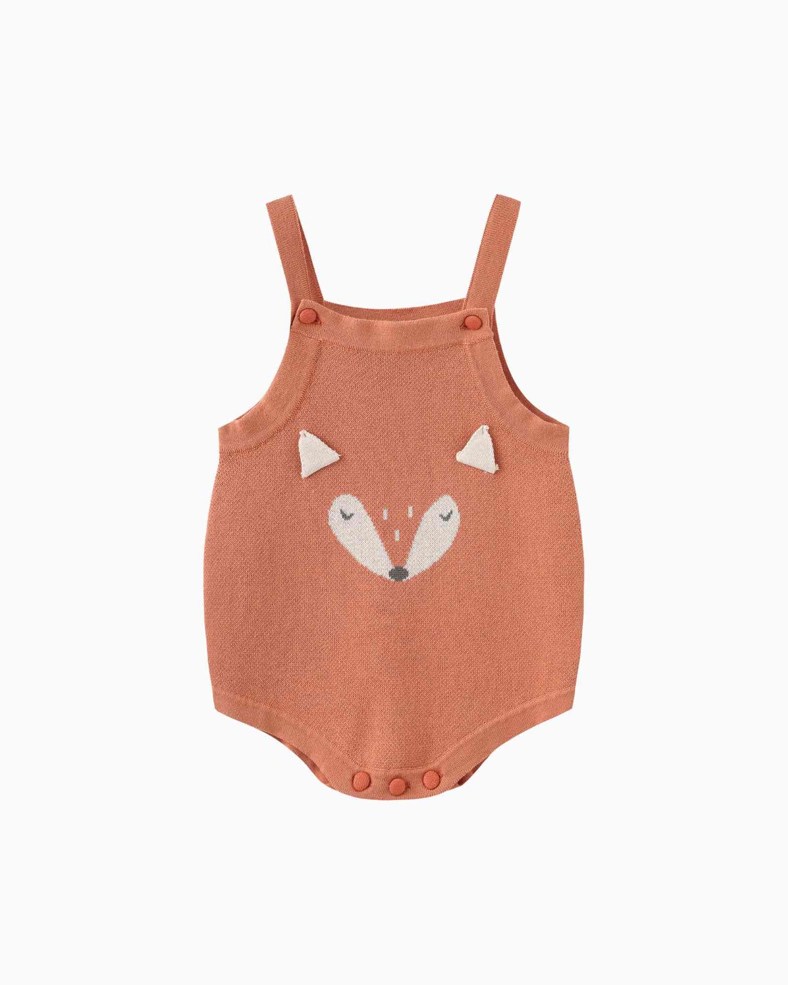 Fox Knitted Baby Romper