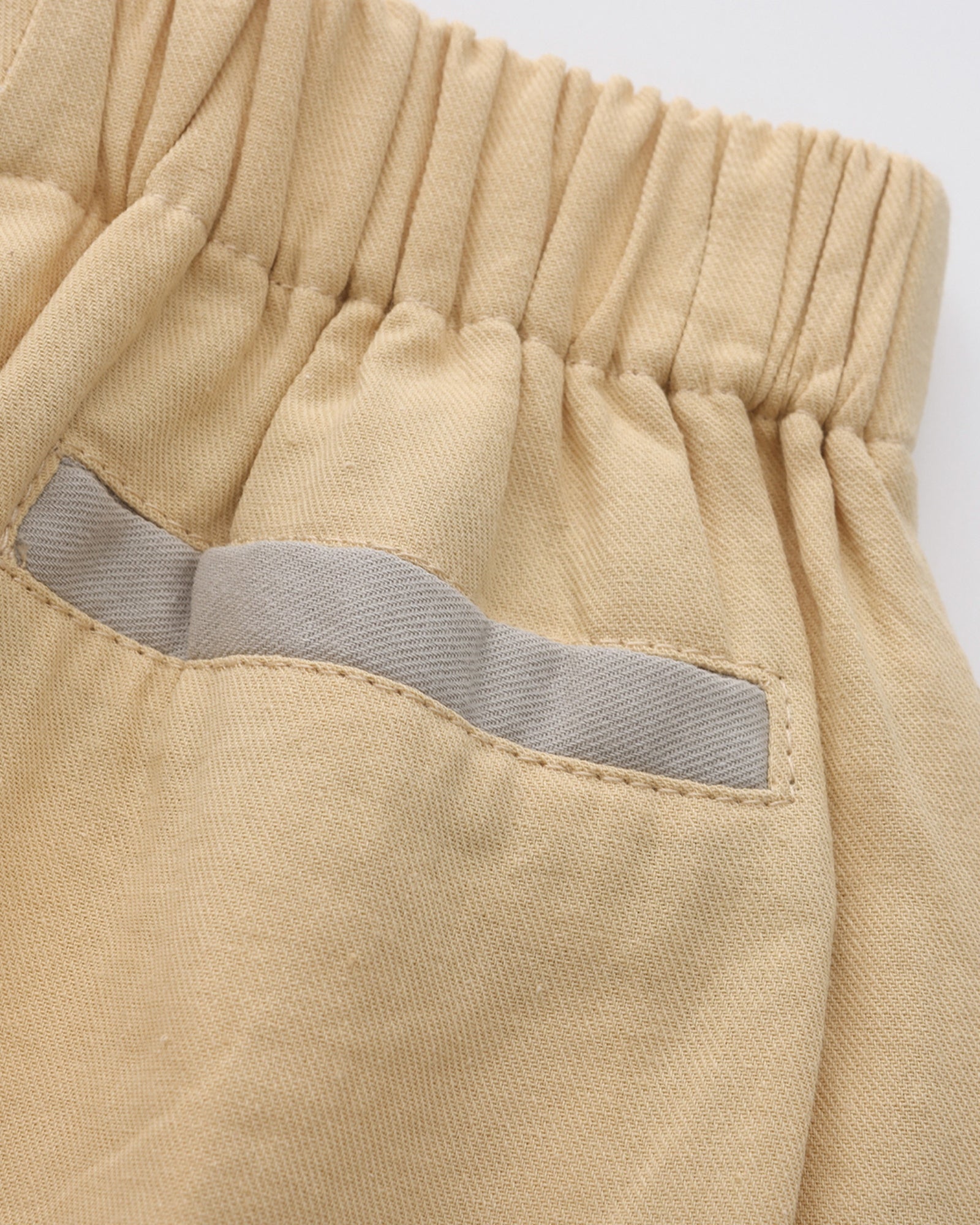 Folded Hem Pants - Butter