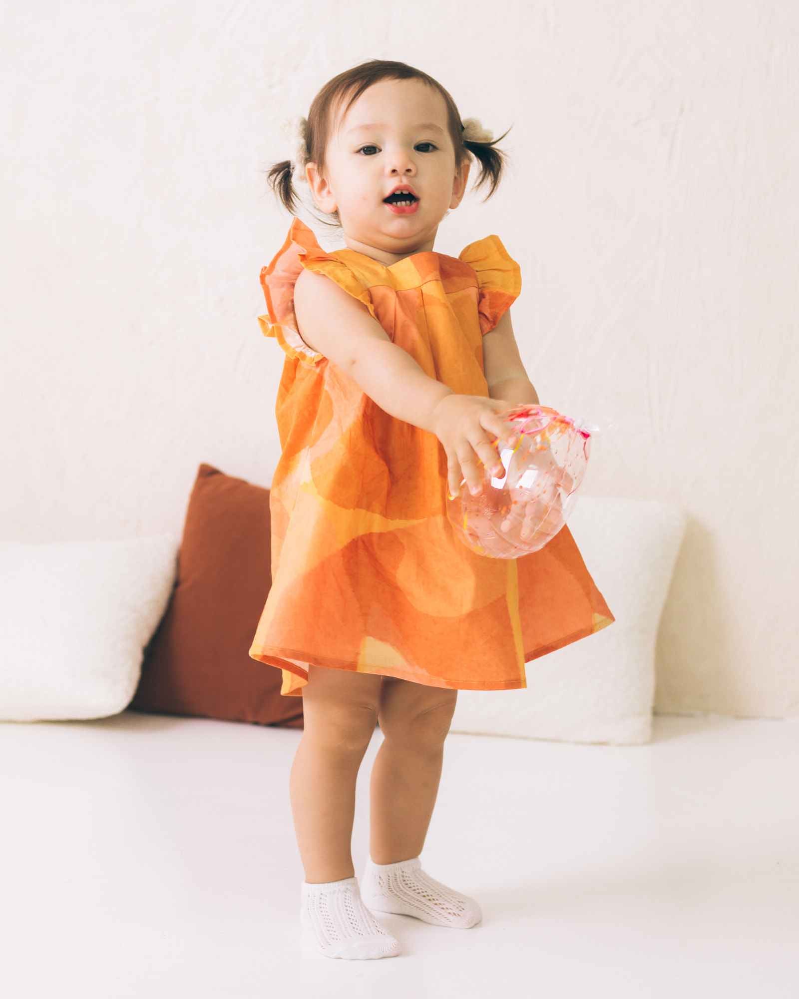 Pre-order: Golden Blossom Butterfly Baby Dress