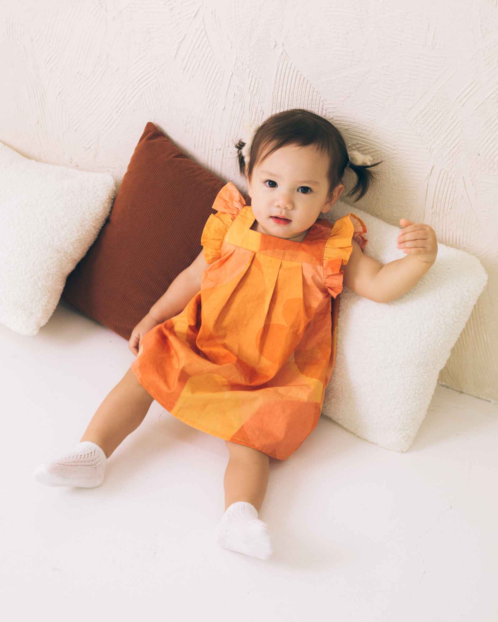 Pre-order: Golden Blossom Butterfly Baby Dress