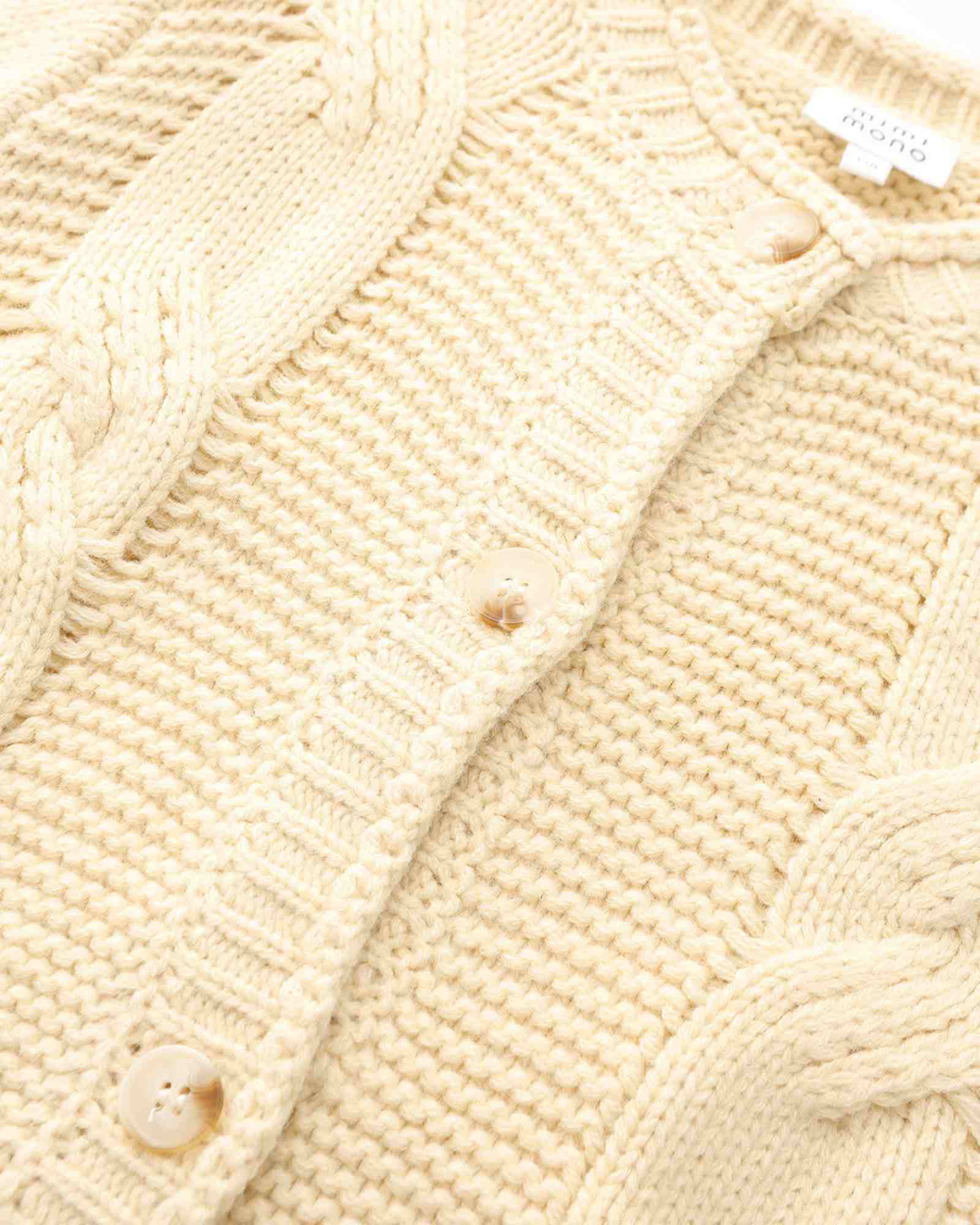 Cream Knitted Cardigan