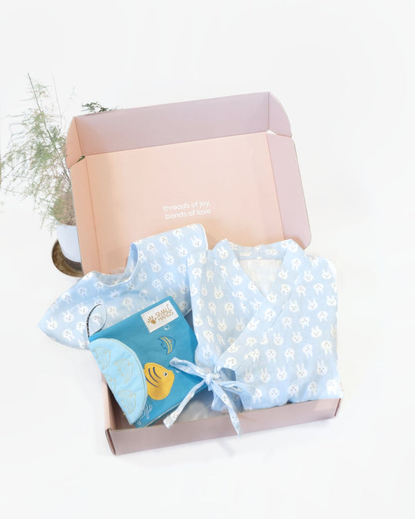 Blue Bunny Baby Gift Set