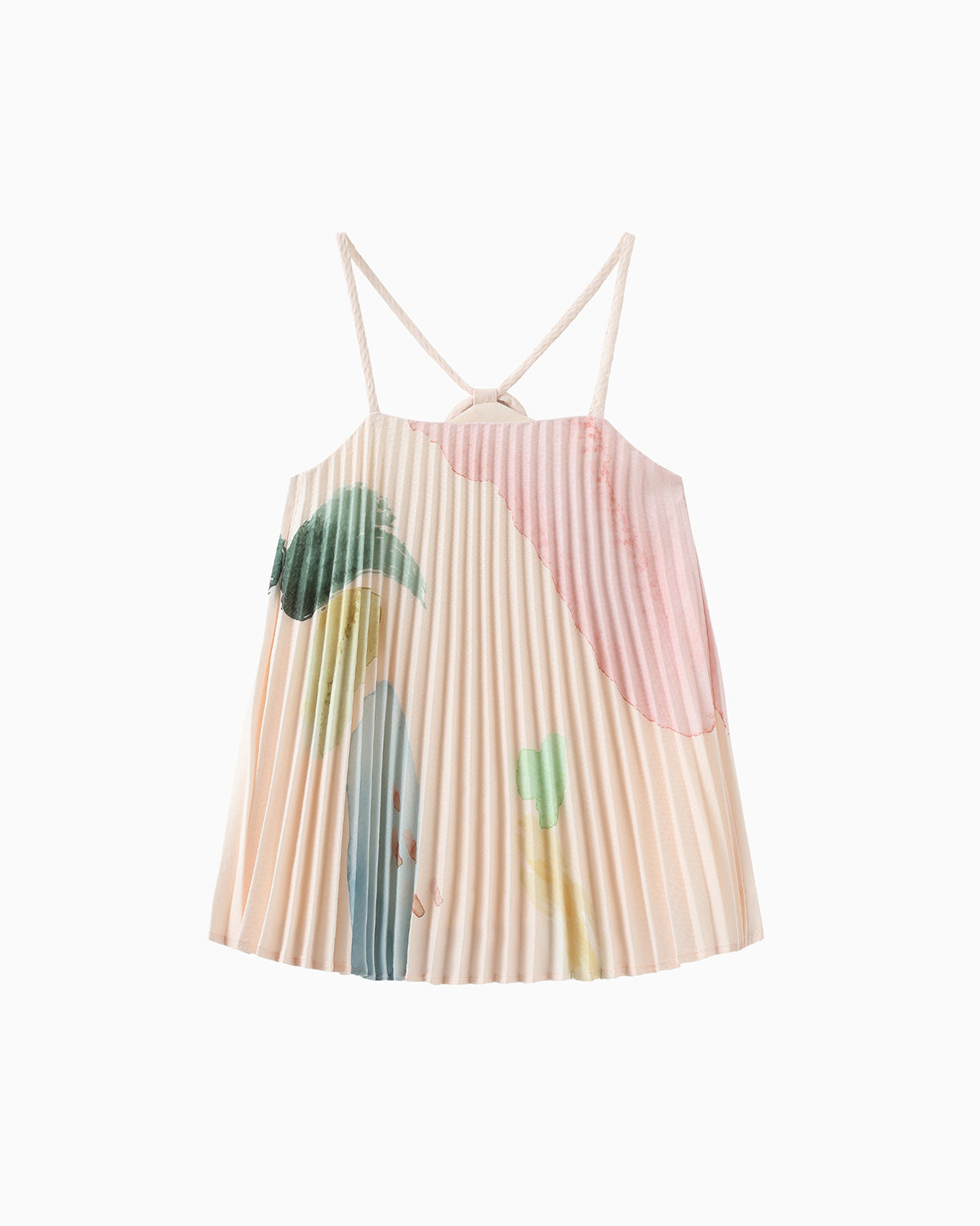 Kid's crystal pleated sundress