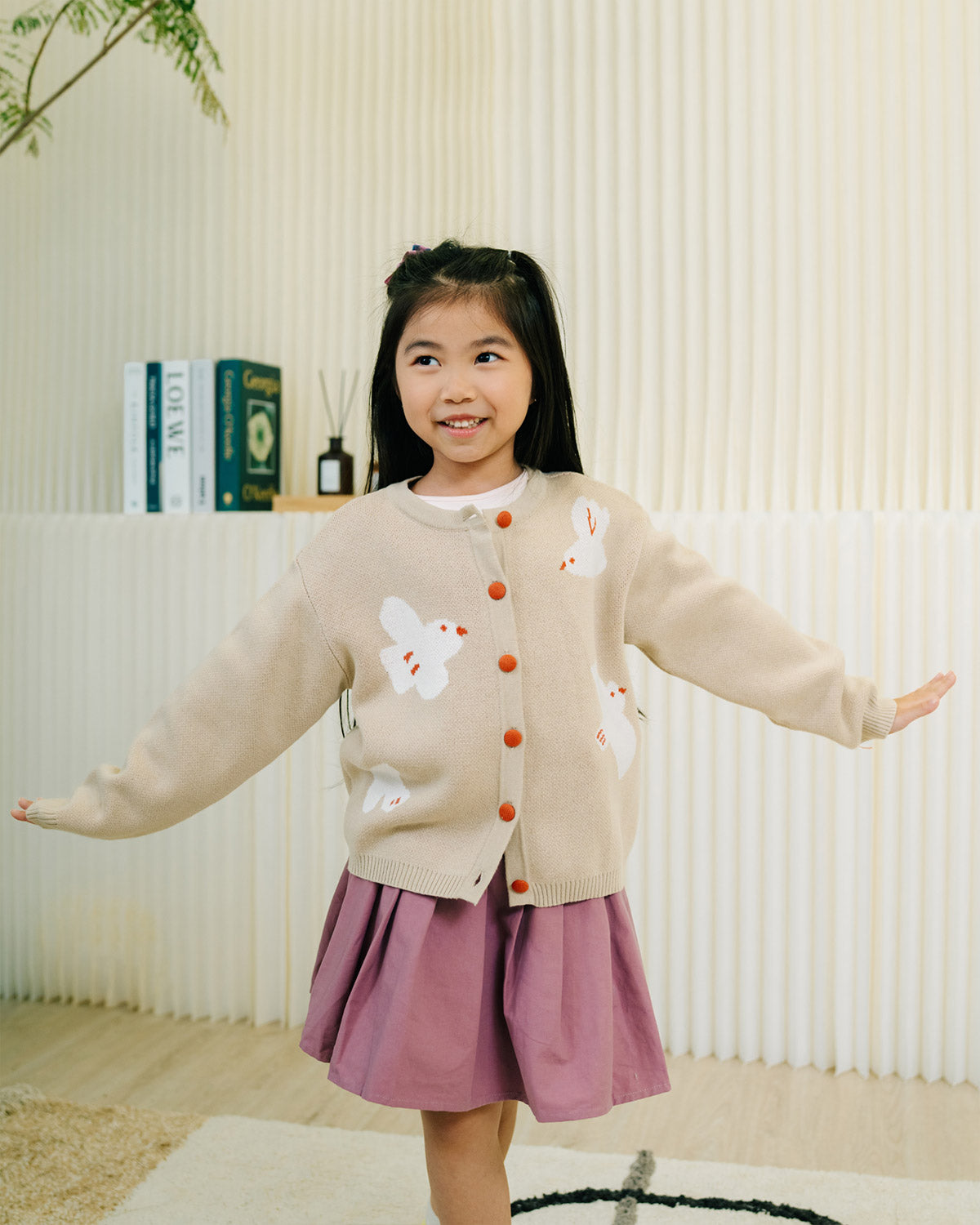 Kid's Knitted Cardigan -  Scandinavian