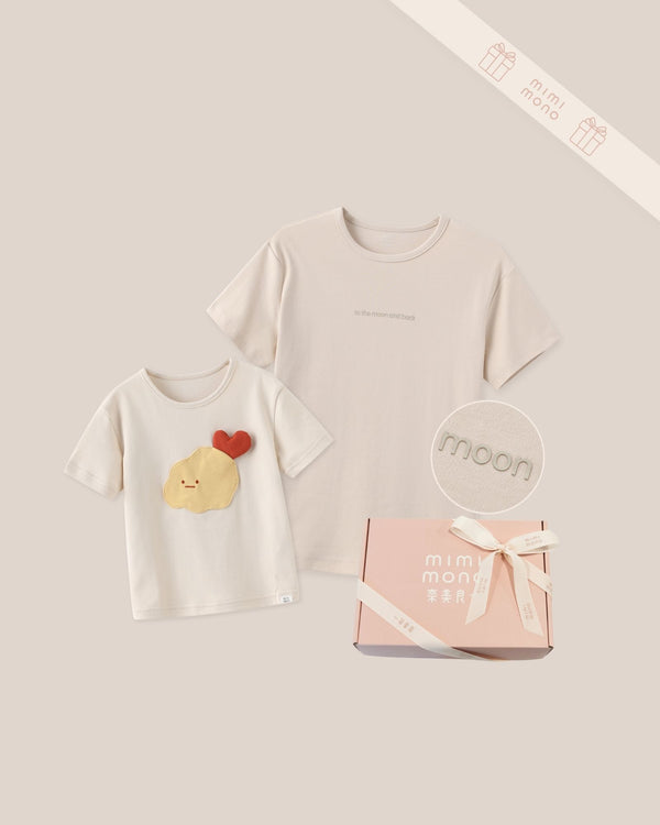 Cream Family Tee Gift Set