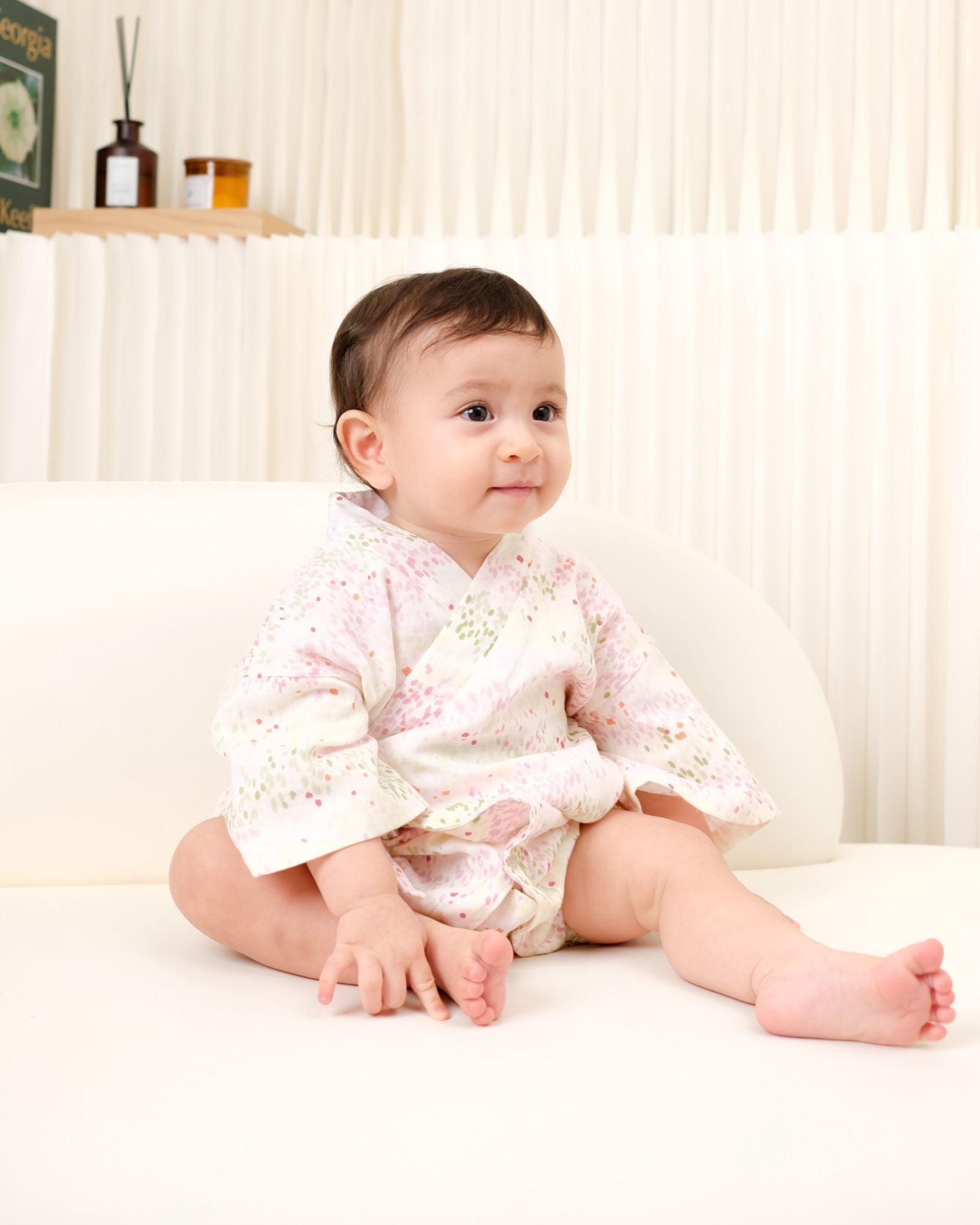 Petal & Pastels Baby Kimono - Pink